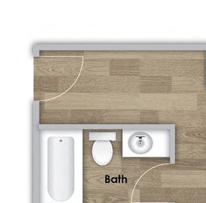 Style 203 Two Bedroom - First Floor - Style 203