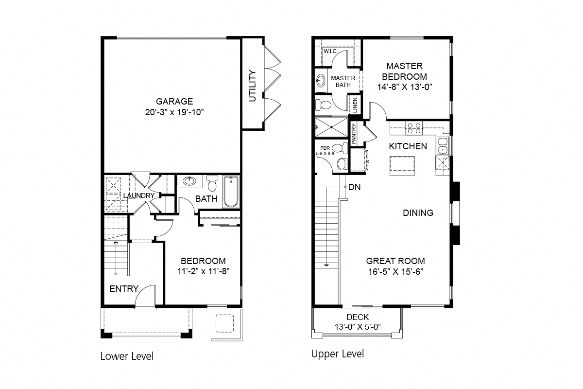 2 Bedroom Townhome Plan 4