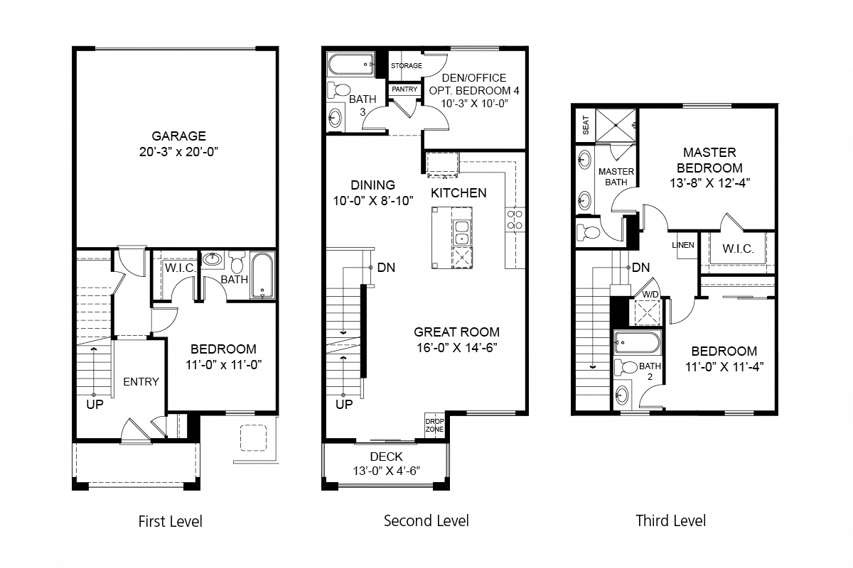4 Bedroom Townhome Plan 6