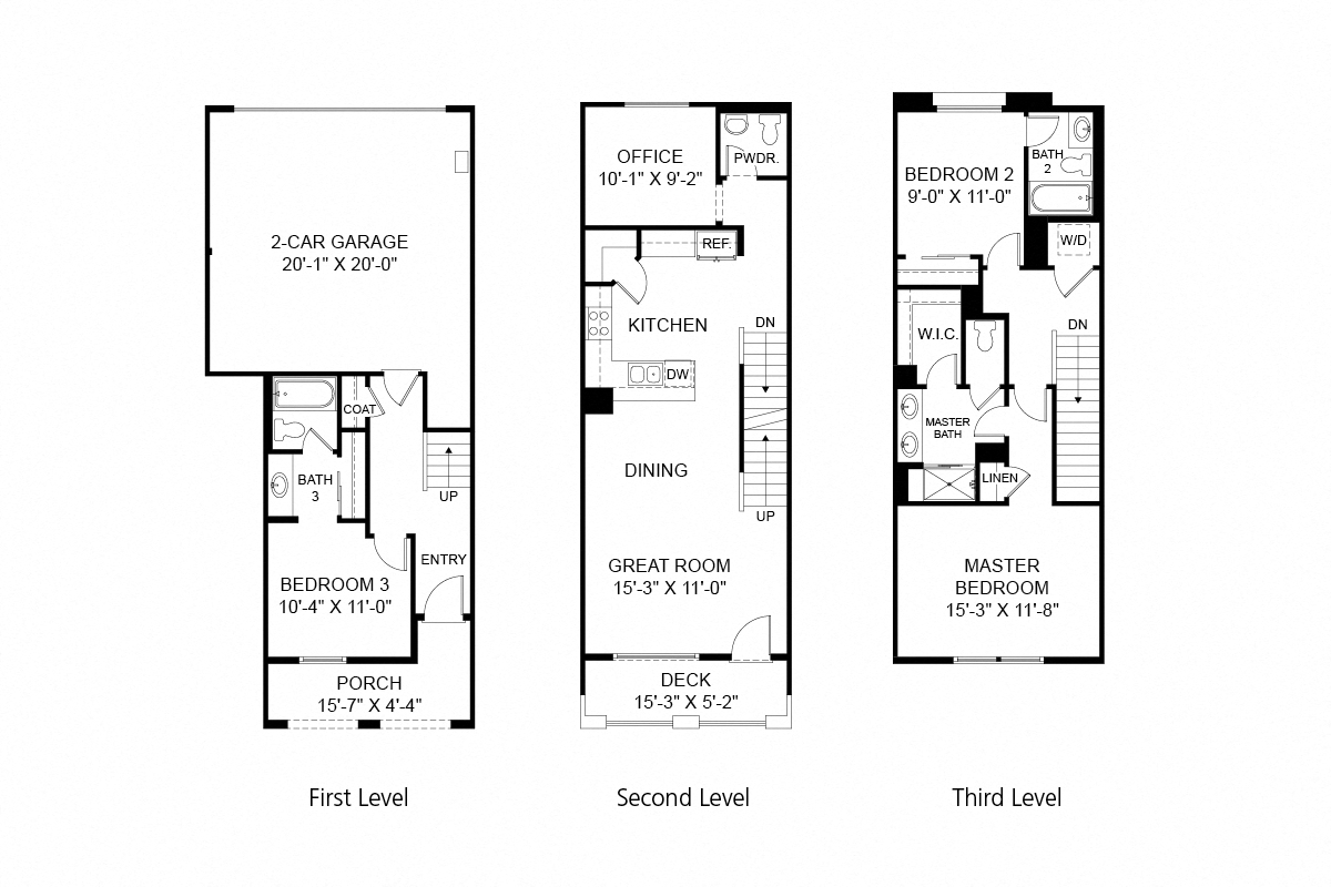 3 Bedroom Townhome Plan 2