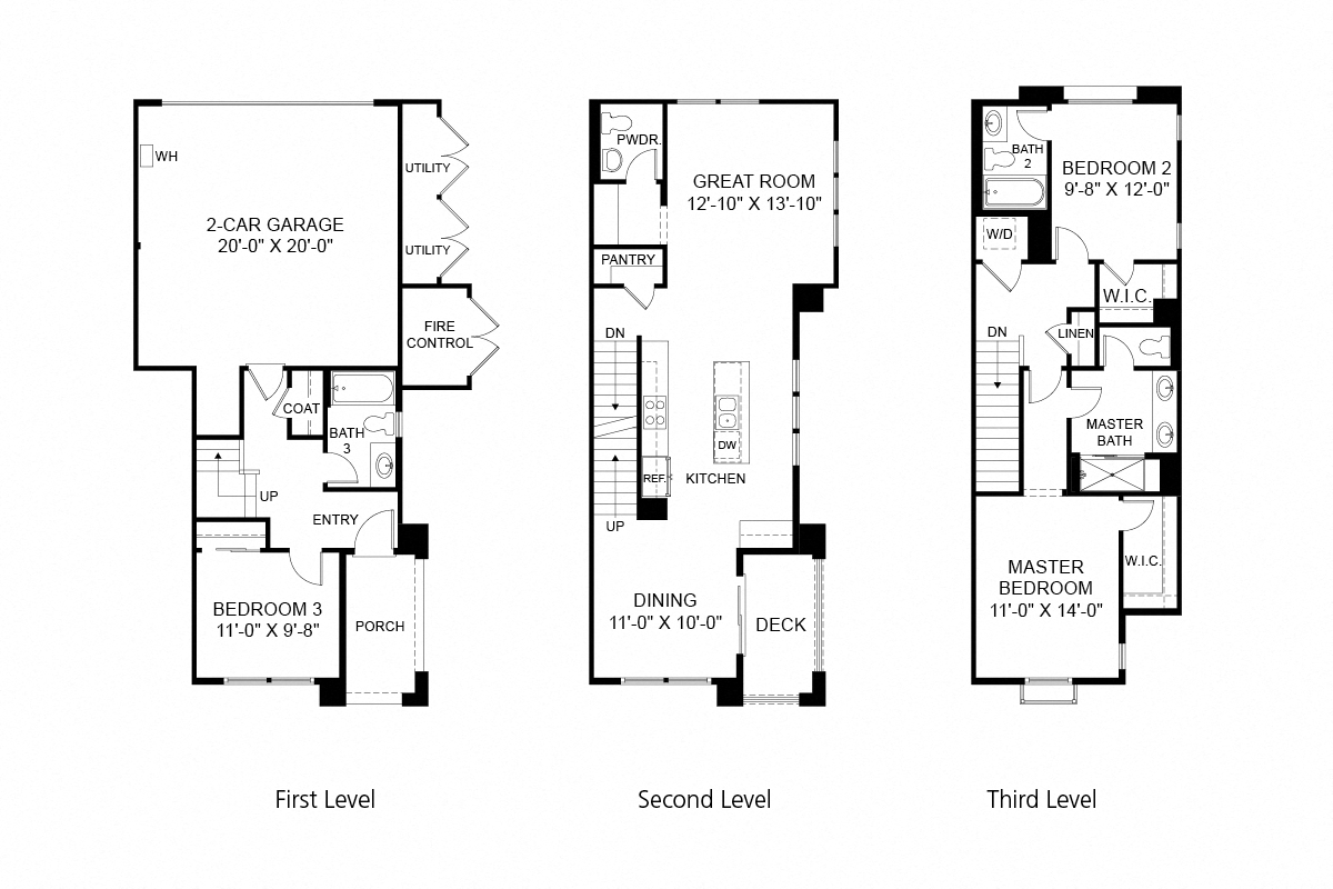 3 Bedroom Townhome Plan 3