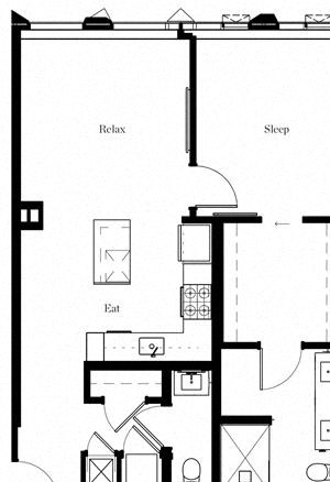 1 Bedroom 1.5 Bath 1 Bedroom 1.5 Bath