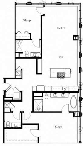 2 Bedroom 2.5 Bath 2 Bedroom 2.5 Bath