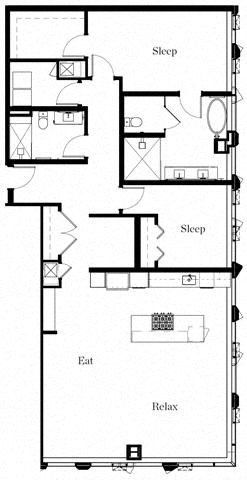 2 Bedroom 2 Bath 2 Bedroom 2 Bath