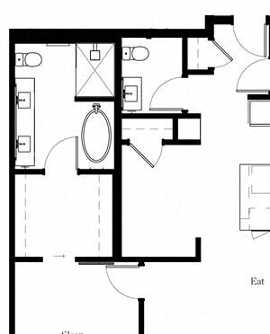 1 Bedroom 1.5 Bath 1 Bedroom 1.5 Bath
