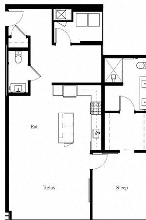 1 Bedroom 1.5 Bath 1 Bedroom 1.5 Bath
