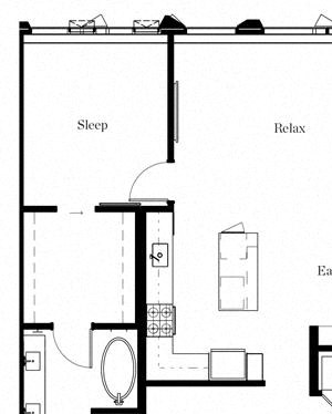 1 Bedroom 1.5 Bath 1 Bedroom 1.5 Bath