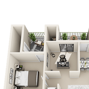 one bedroom one bathroom with den