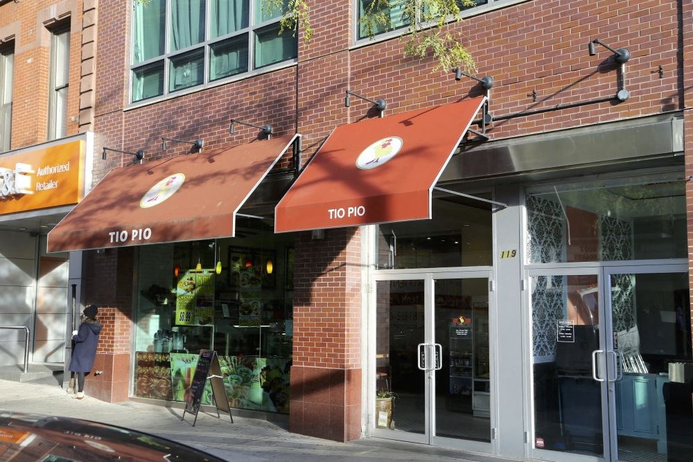 the front of a store on a city street