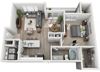 A4.1ar Floor Plan A4.1ar Floor Plan at Addison Park, Charlotte, NC, 28269