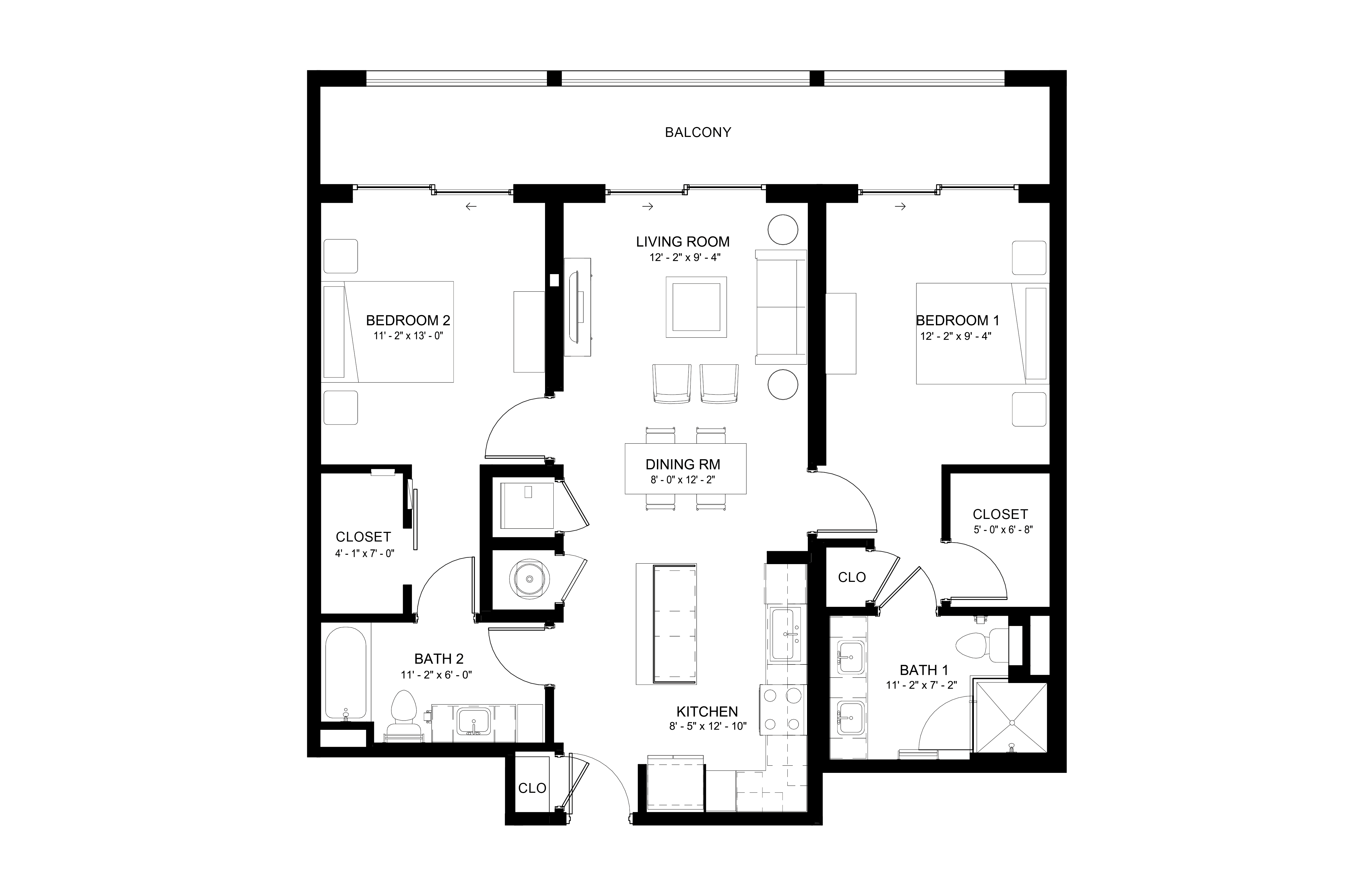 2 Bed/2 Bath-B4