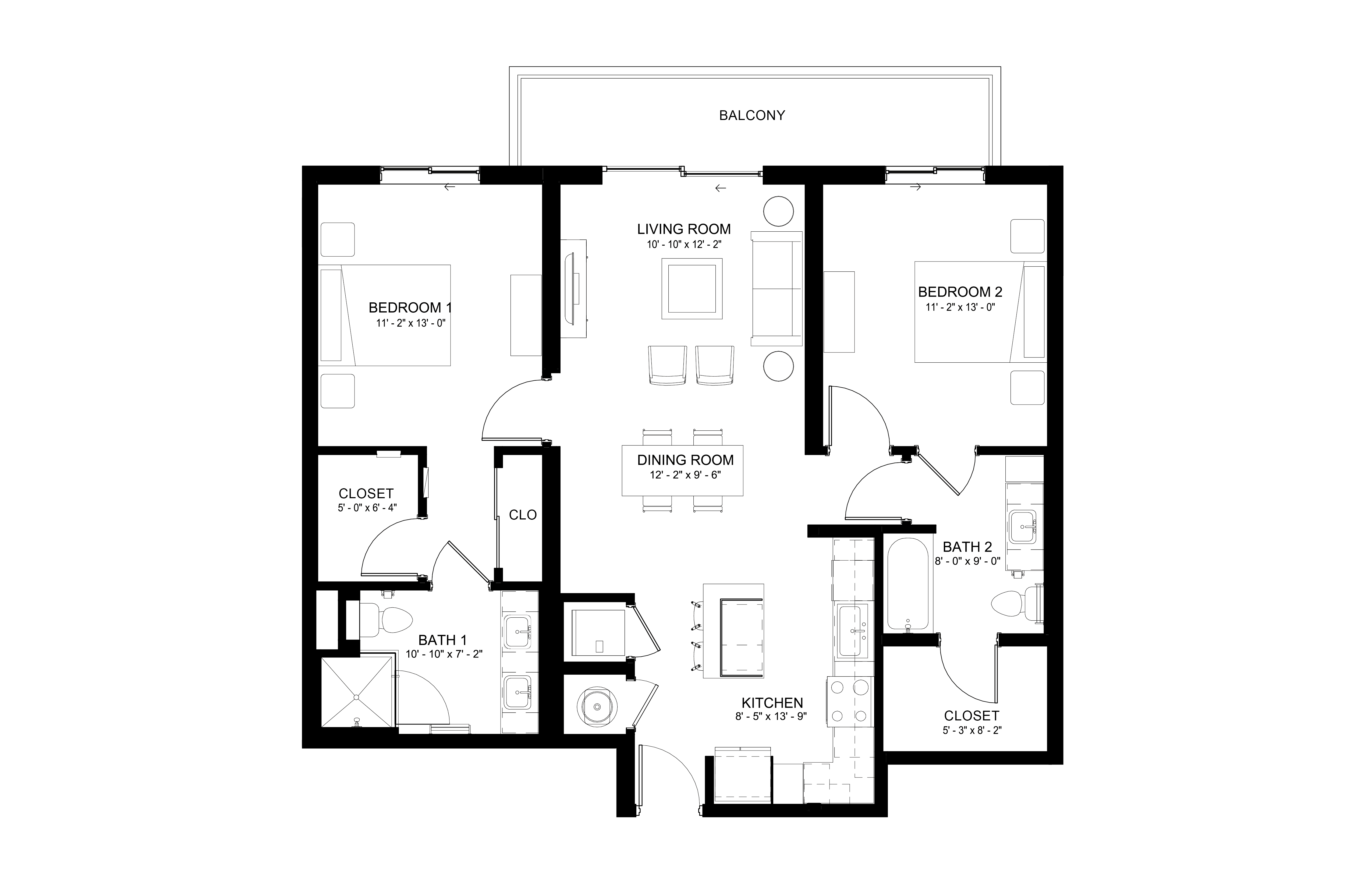 2 Bed/2 Bath-B3