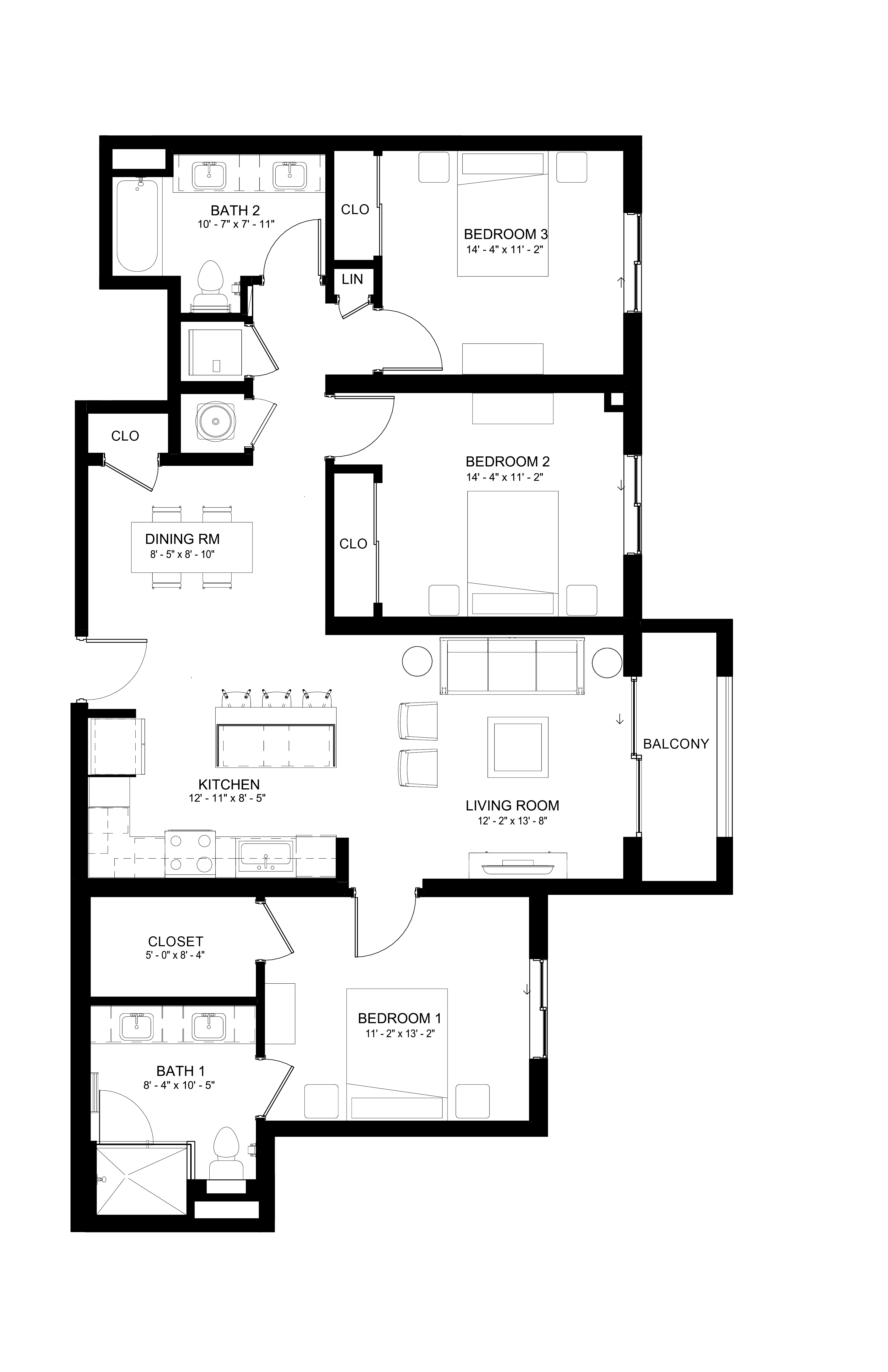 3 Bed/2 Bath-C1