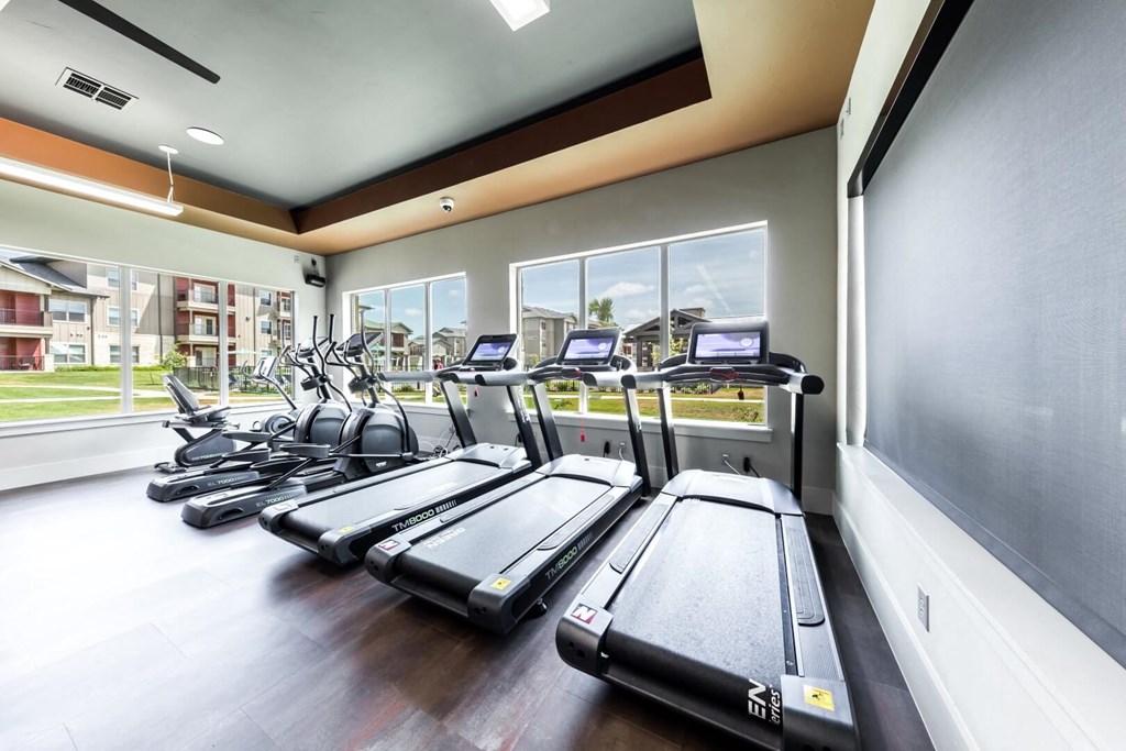Fitness Center  Treadmills & Bikes at Legacy Creekside Apartments, San Antonio, Texas