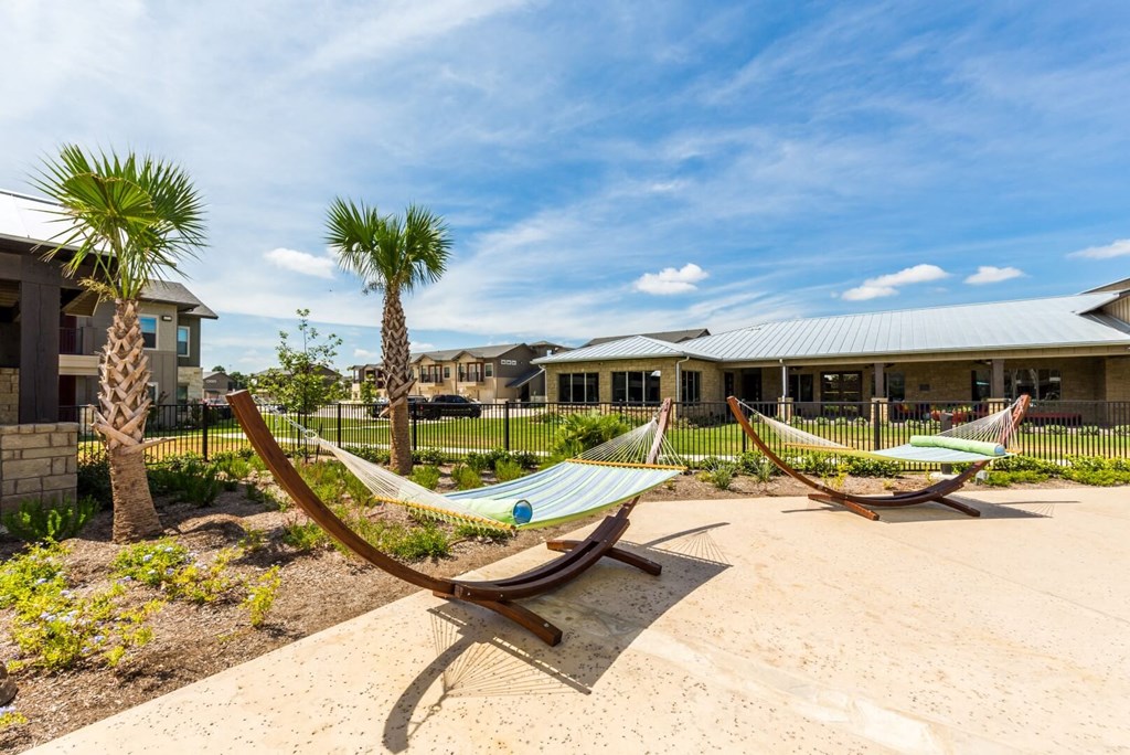 Hammocks in the Pool Area at Legacy Creekside Apartments, Texas