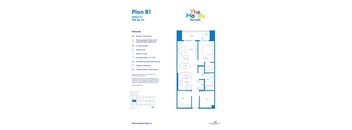 2 Bed, 1 Bath & Flex (B1)