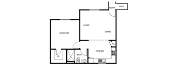 1 Bedroom, 1 Bathroom