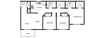 3 Bedrooms, 2 Bathrooms