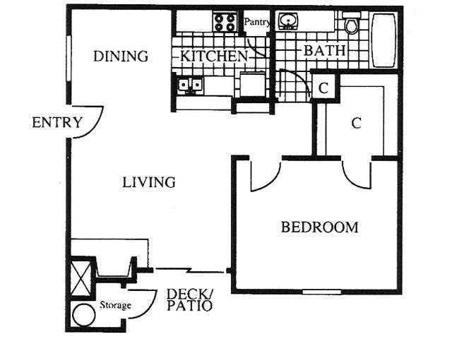 Floor Plans of Palisades Park Apartments in Universal City, TX