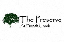 a logo for the preserve creek with a tree