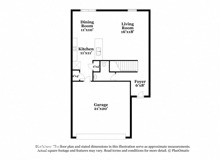 a floor plan of a house with a bedroom and a living room