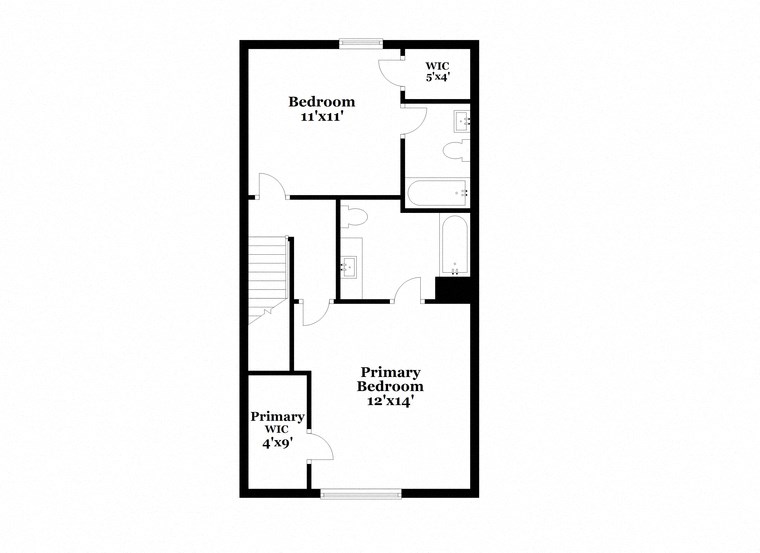 a floor plan of a 1 bedroom apartment with a closet and a balcony