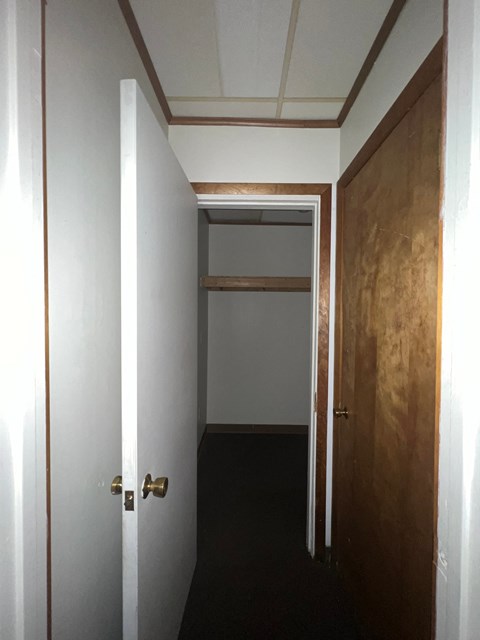 the hallway to the closet in the master bedroom