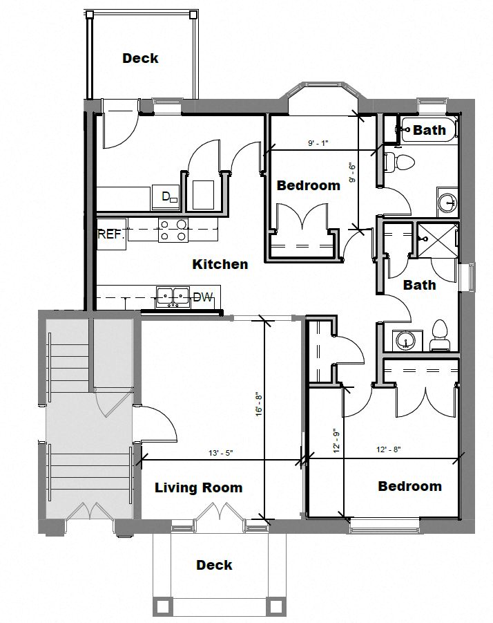 6030 Pershing Floor plan