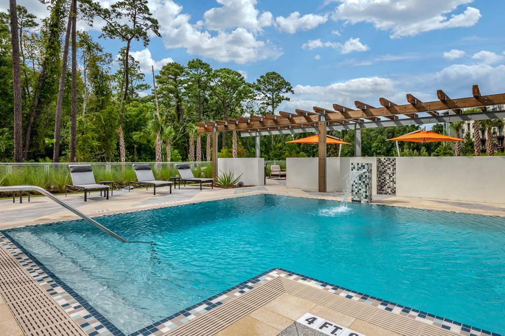 Luxury pool view at JTB Apartments, Florida, 32256