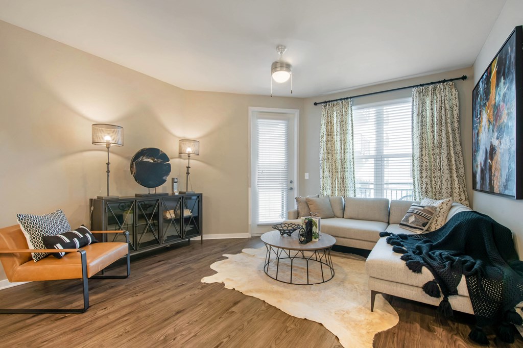 Living room at JTB Apartments, Jacksonville, FL