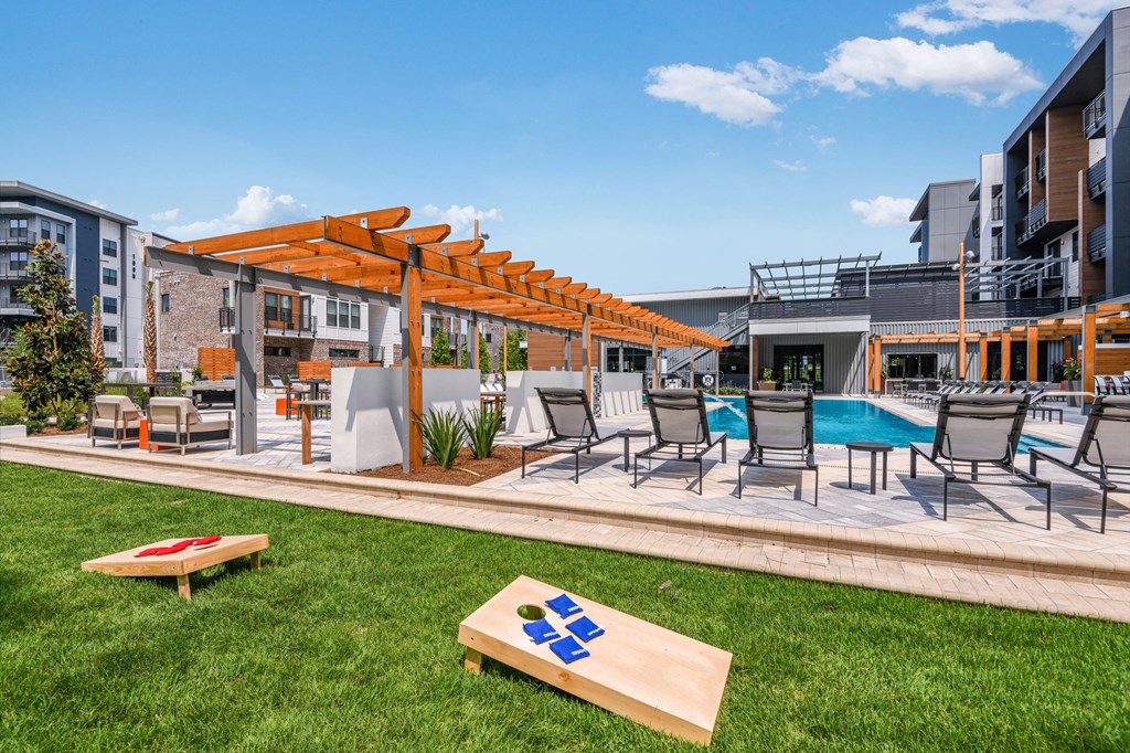 Outdoor Entertainment with pool at JTB Apartments, Florida, 32256