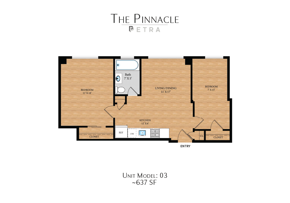 a floor plan of the pinnacle petra