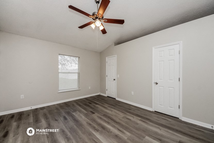 the spacious living room of our two bedroom apartment at university heights affordable housing