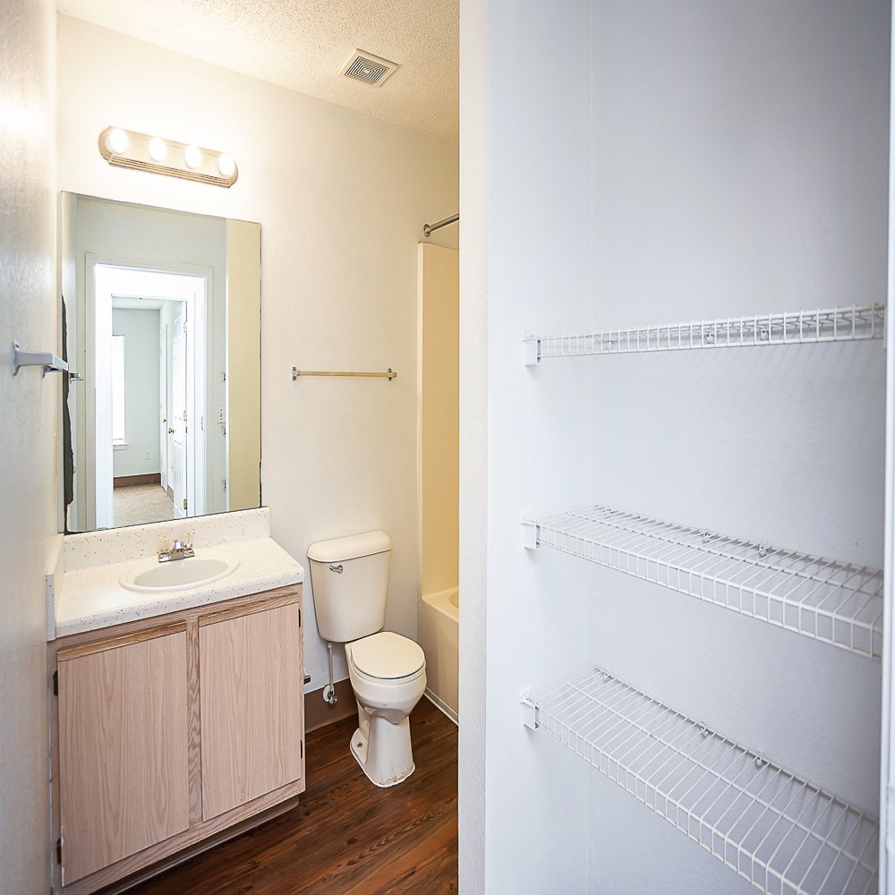 a bathroom with a toilet and a sink and a mirror