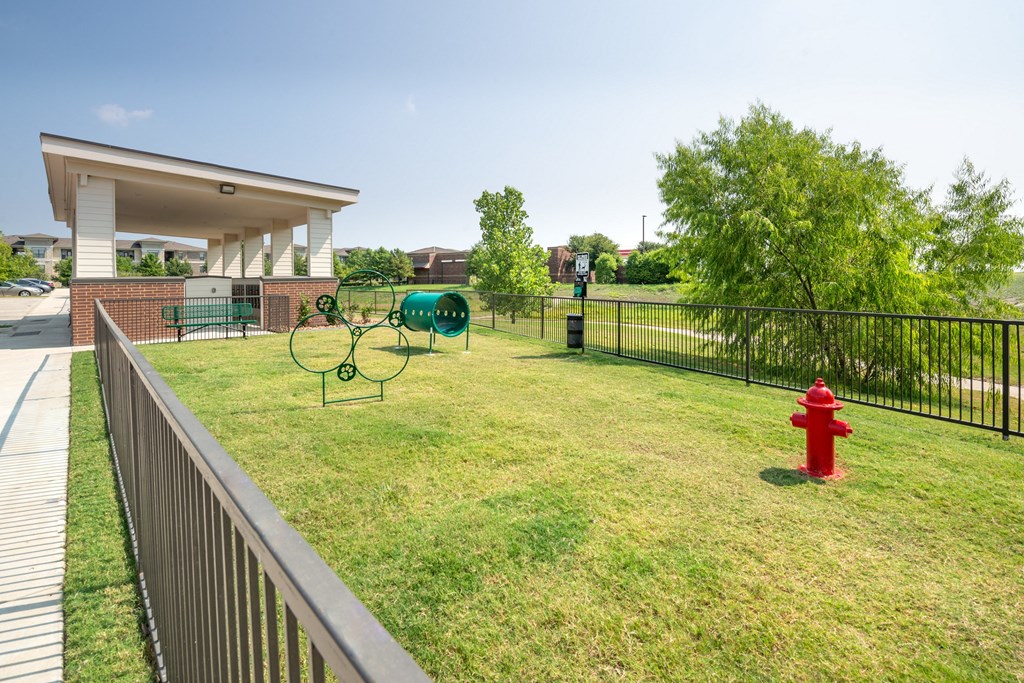 the preserve at ballantyne commons dog park with a fire hydrant