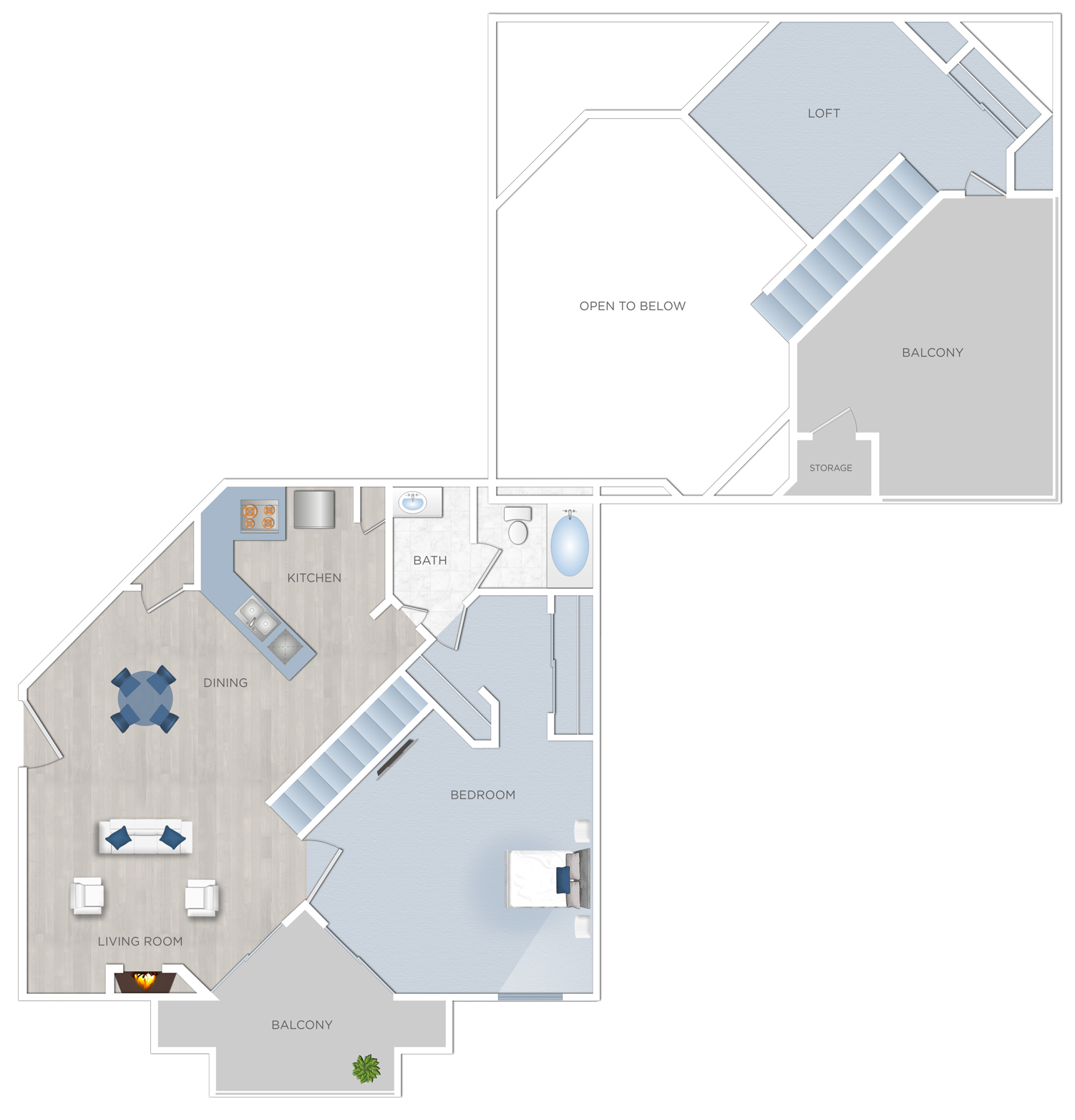 One Bedroom Apartments for Rent in Burbank, CA - Scott Villa D