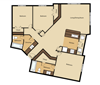 3 Bedrooms, 2 Bathrooms