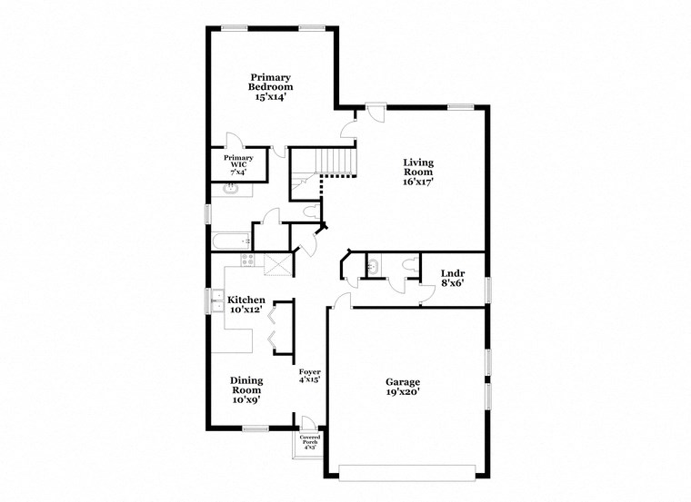 a floor plan of a house with two floors and a garage
