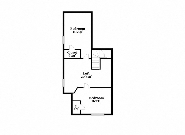 ??? floor plan of a bedroom floor plan with an open concept floor plan