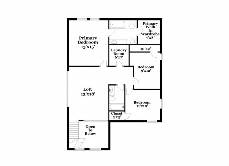 a floor plan of a house with a bedroom and a living room