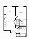 1 Bed/1 Bath-A07a Modern