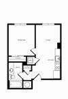 1 Bed/1 Bath-A07 Modern