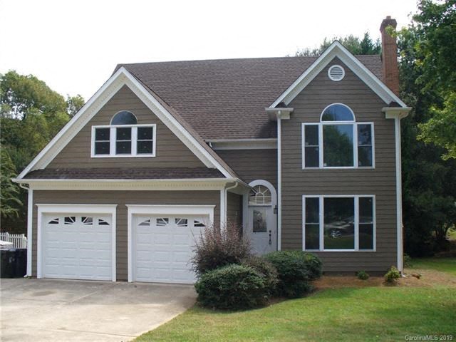 A two-car garage is attached to the house.