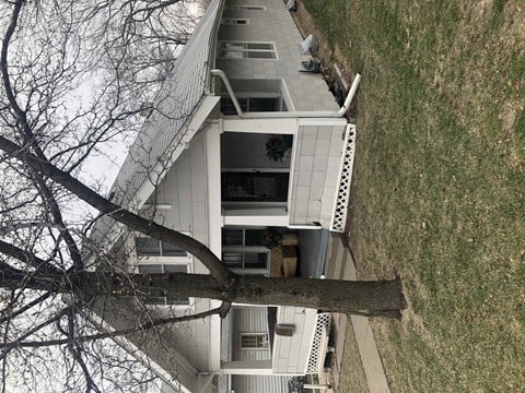 a tree that has fallen on top of a house