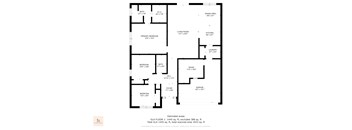 3/2 1330 sqft