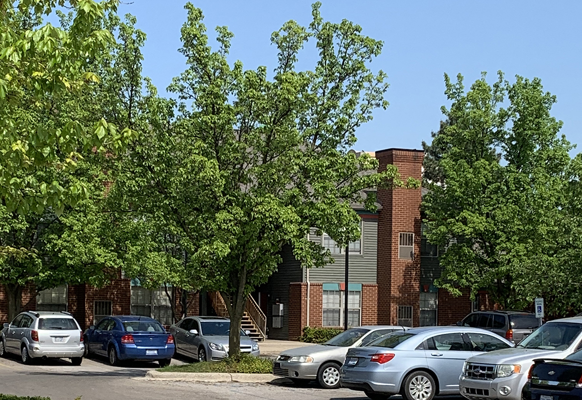 Carriage Town Square Apartments exterior, Flint, Michigan