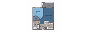 Bergen Floor Plan at Abberly Square Apartment Homes, Waldorf, MD