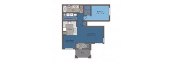 Farragut I Floor Plan at Abberly Square Apartment Homes, Waldorf, Maryland