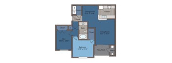 Herald I Floor Plan at Abberly Square Apartment Homes, Maryland