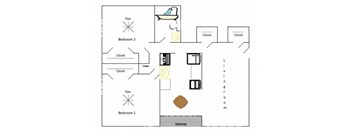 Two Bedroom One Bathroom